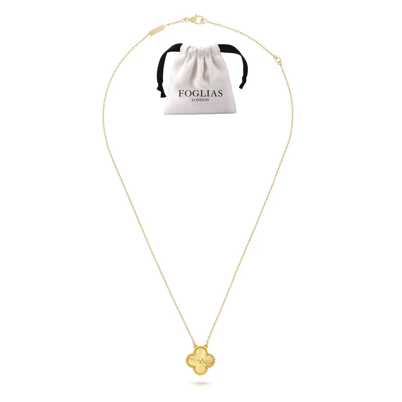 GOLD VAN CLEEF NECKLACE by ROSHWE LONDON