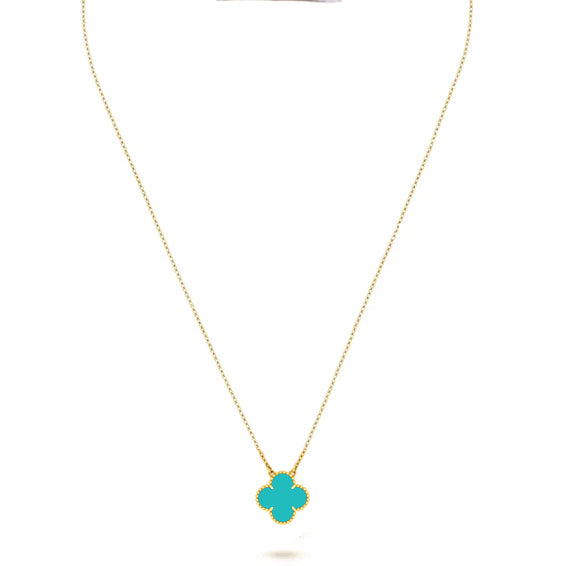 Turqoise Green Van Cleef Necklace by ROSHWE LONDON