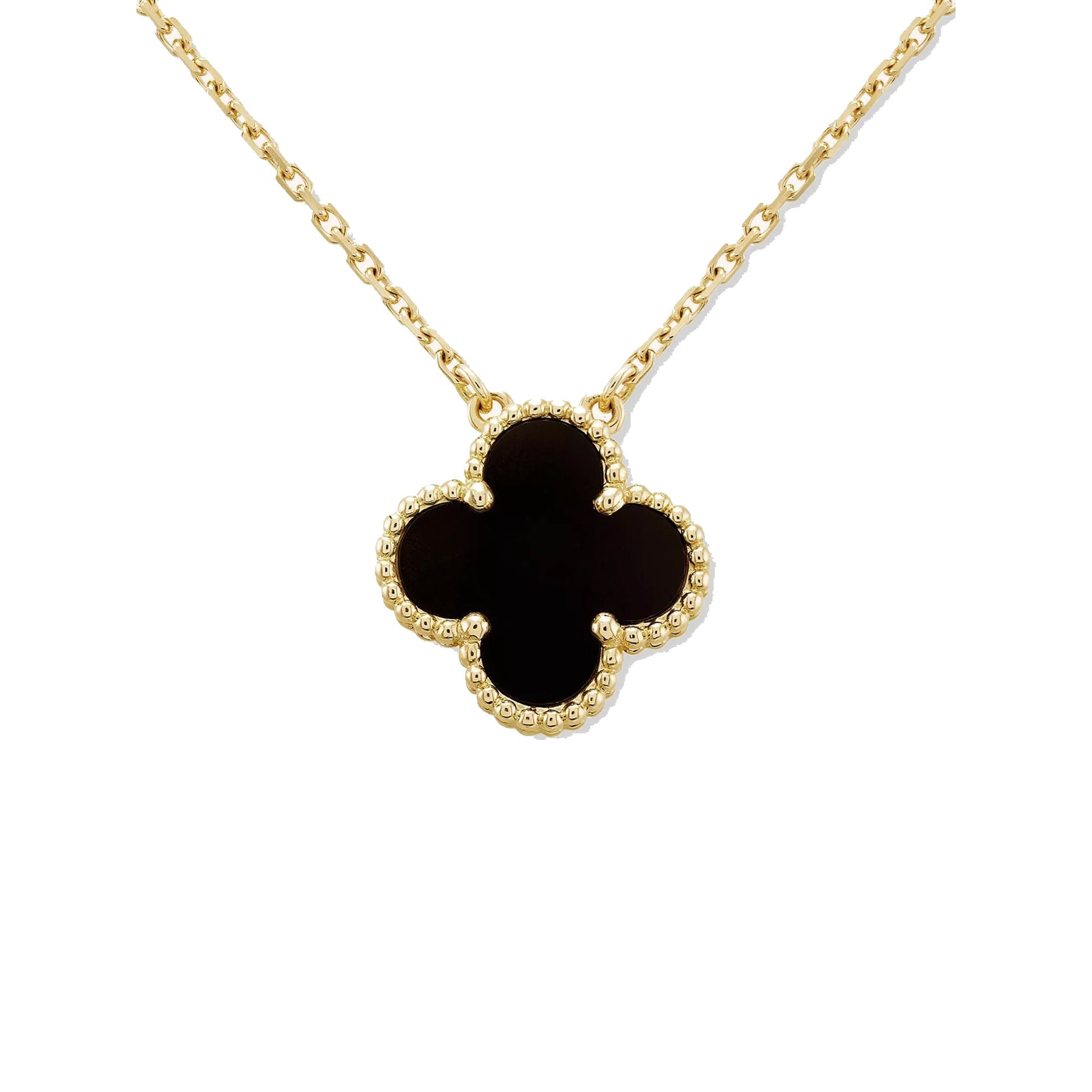 BLACK VAN CLEEF NECKLACE by ROSHWE LONDON