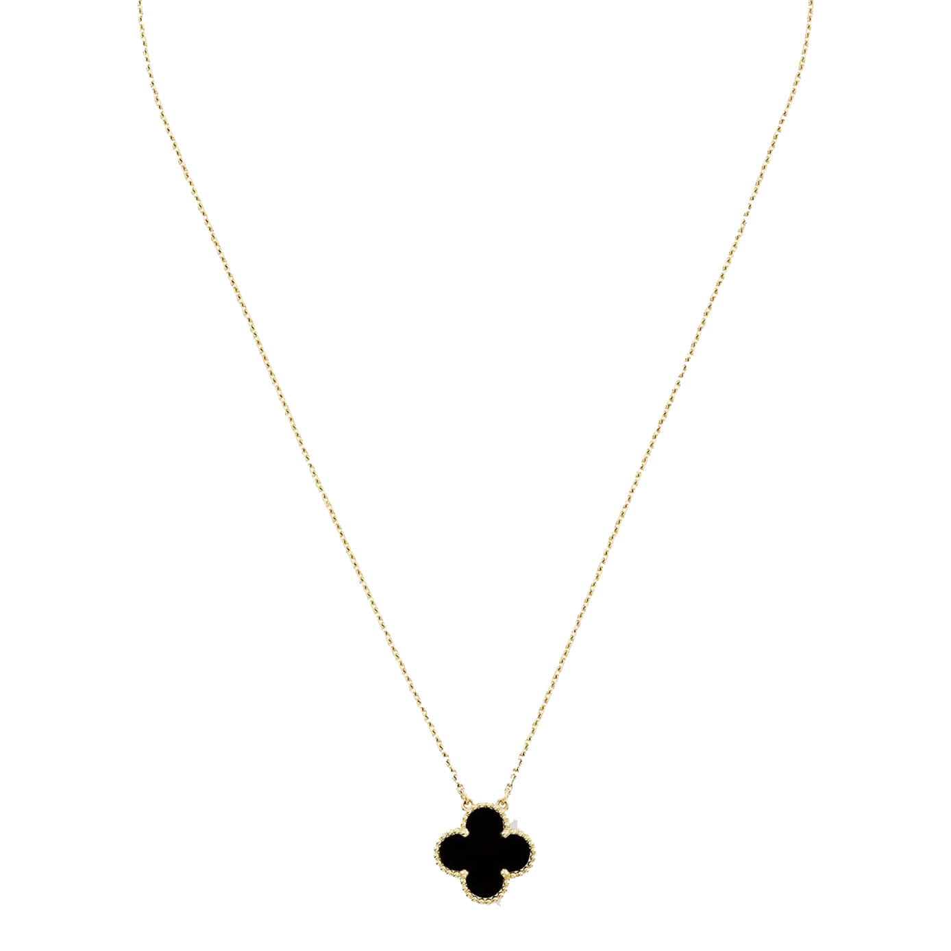 BLACK VAN CLEEF NECKLACE by ROSHWE LONDON