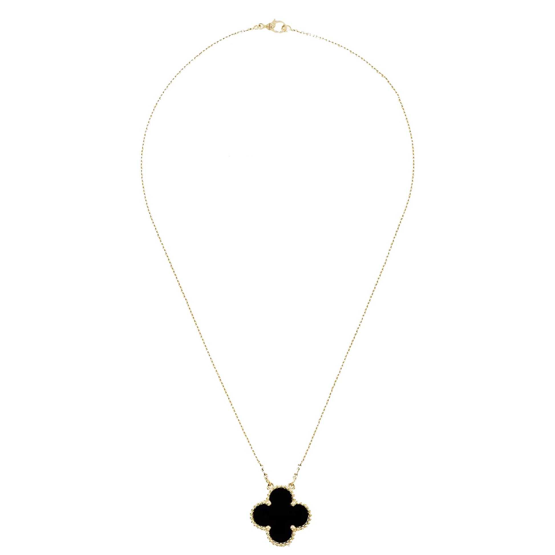 BIG BLACK Van Cleef Necklace by ROSHWE LONDON