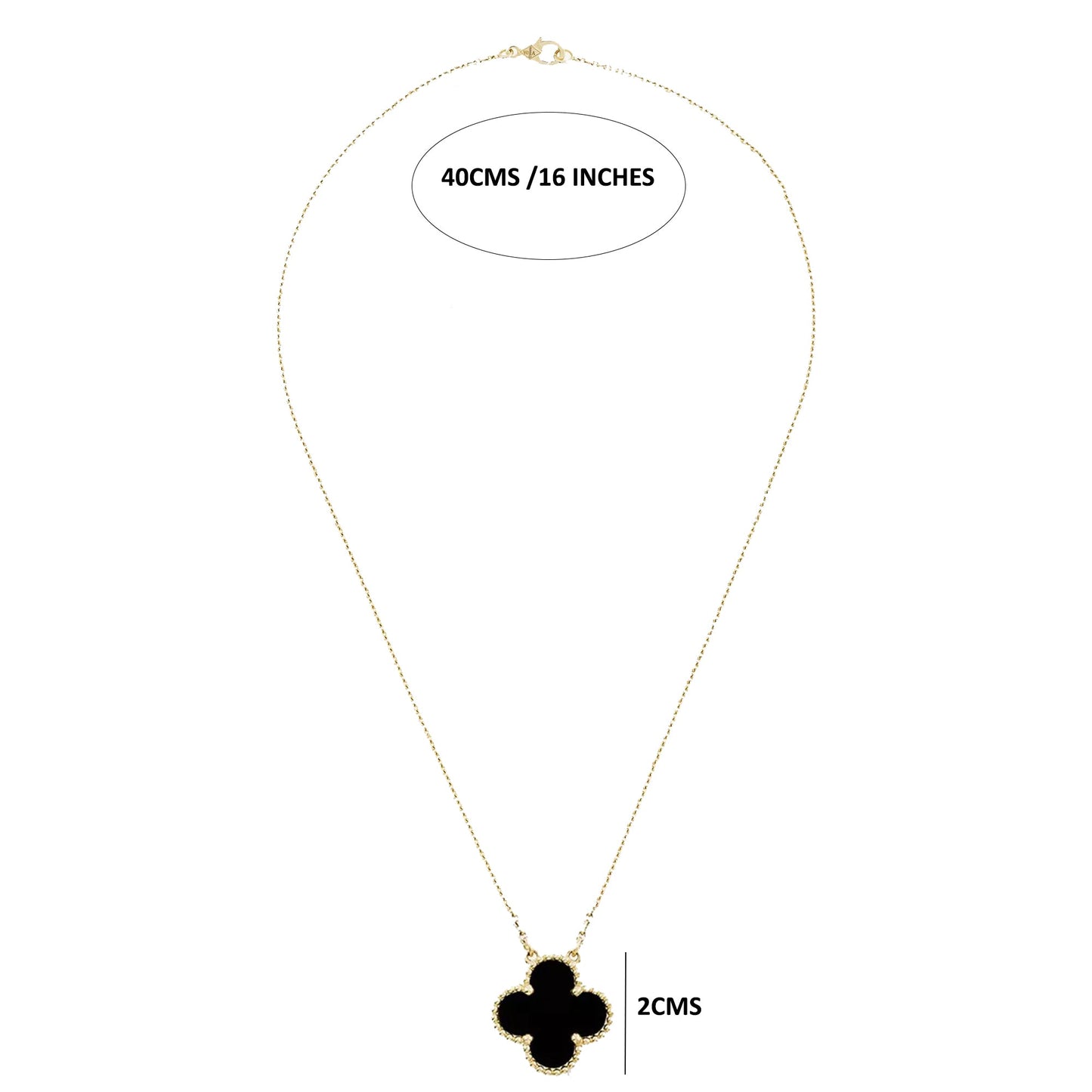 BIG BLACK Van Cleef Necklace by ROSHWE LONDON