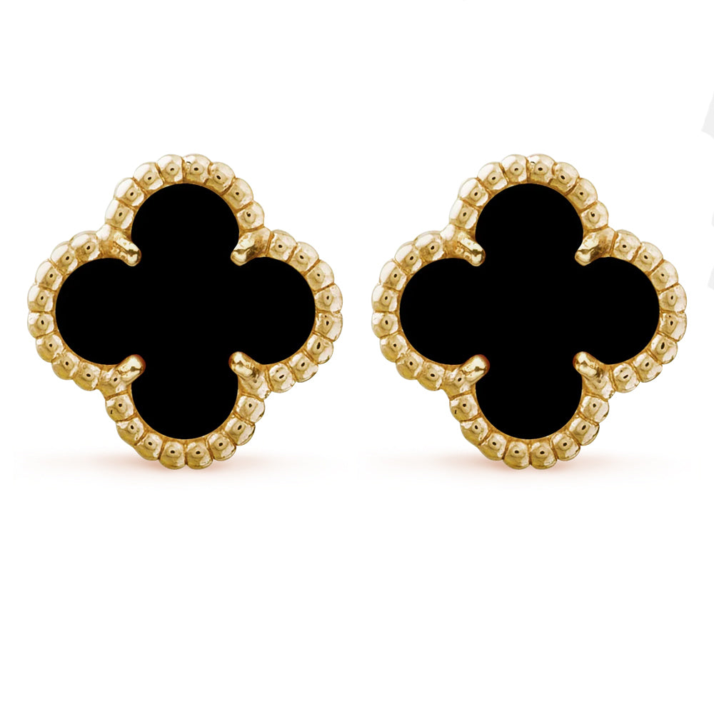 BLACK VAN CLEEF EARRINGS by ROSHWE LONDON