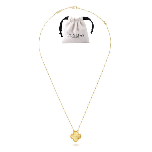 GOLD VAN CLEEF NECKLACE by ROSHWE LONDON