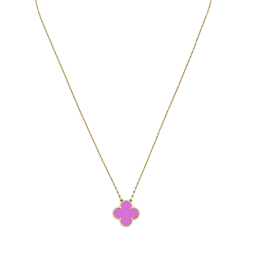 Purple Van Cleef Necklace by ROSHWE LONDON