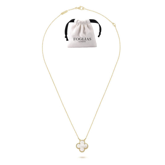 WHITE PEARL VAN CLEEF NECKLACE by ROSHWE LONDON