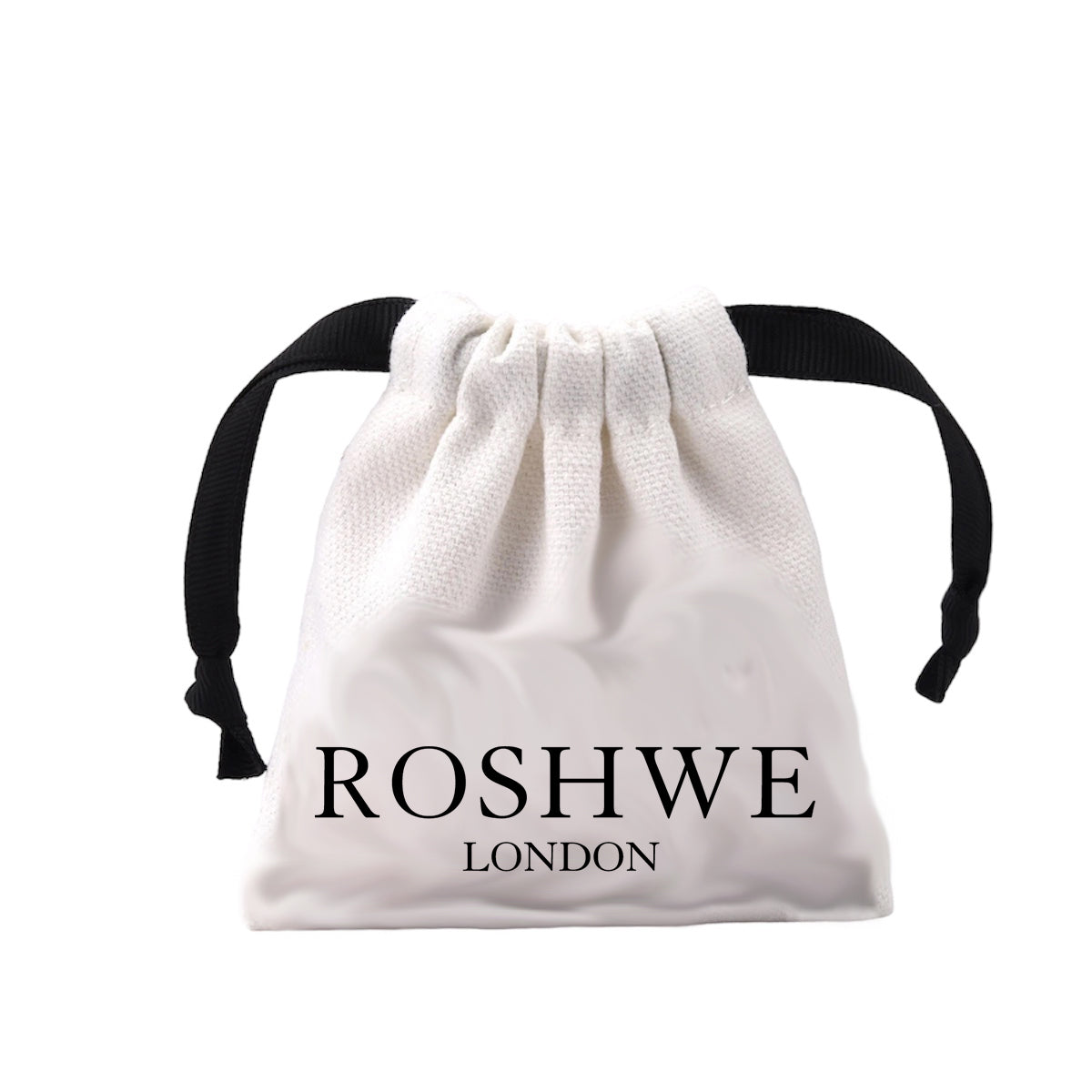 ROSHWE LONDON Black Clover Necklace Bracelets Earrings Set 925 Silver 18k Gold Plated